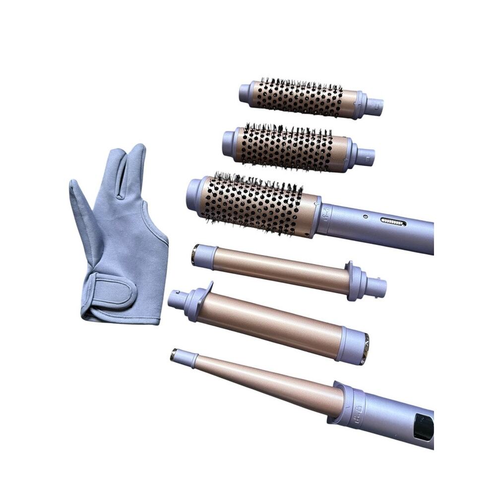 Monat Interchangeable Thermal Blowout Brush + Endless Curls Styling Wand Set